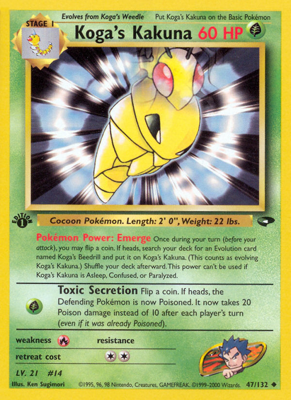 Gym Challenge Koga's Kakuna #47/132 first edition